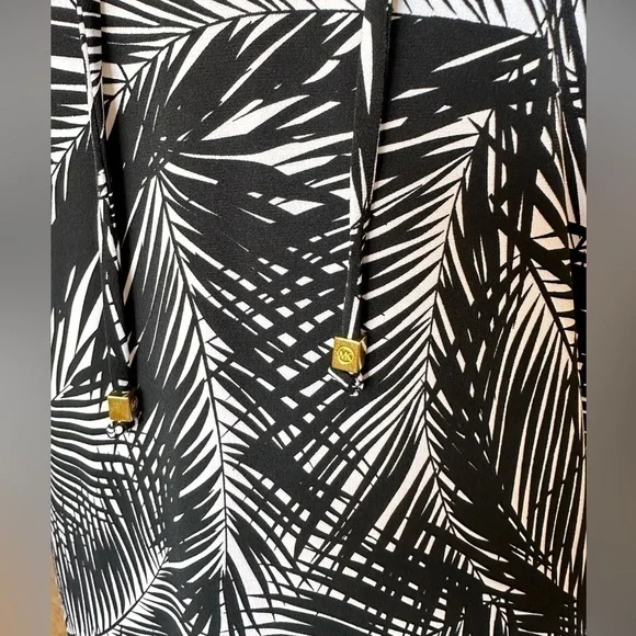 #80 NWT Michael Michael Kors Palm Leaf Sleeveless Dress - Picture 2 of 7